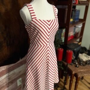 Red & White Striped Draper James Sundress